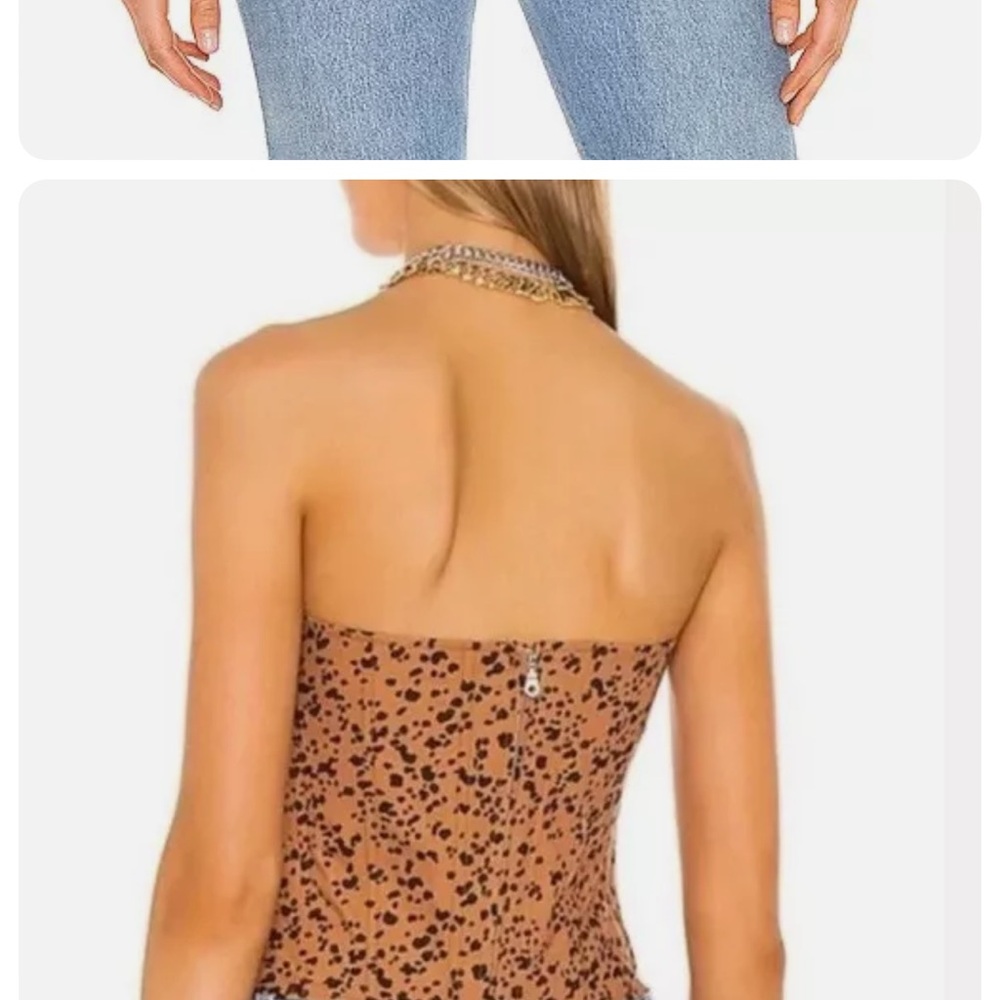 Miaou Strapless Leia Corset Top in Cheetah - Picture 7 of 7